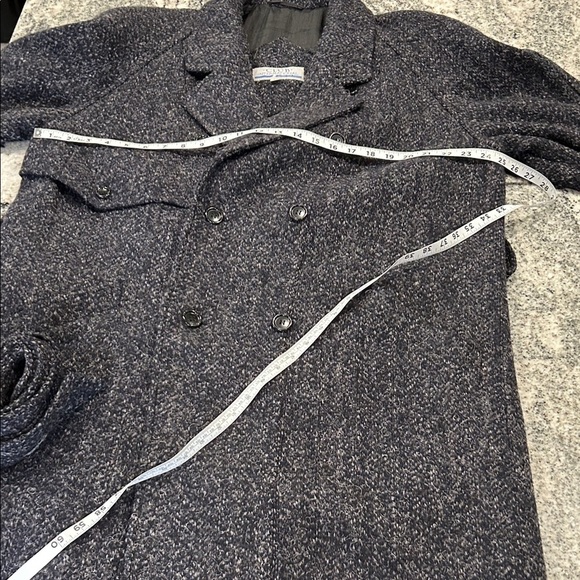 Women/Mens Charcoal Trench Coat made in Romania with wool, unisex - Picture 6 of 12